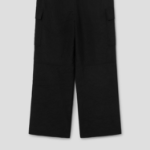 JUUN.J [CORE] Wrinkled Poly-Wool Cargo Pants – Black