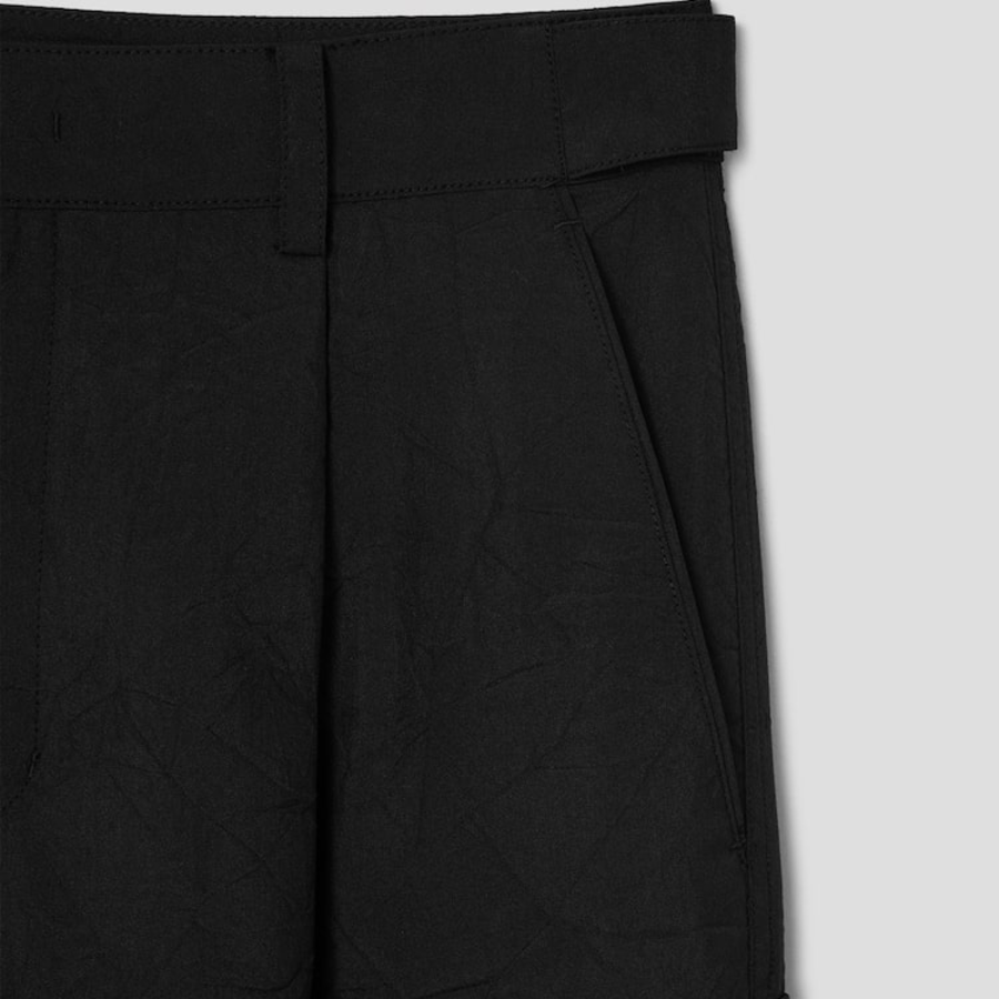 JUUN.J [CORE] Wrinkled Poly-Wool Cargo Pants – Black