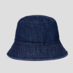 8 seconds Denim Embroidered Bucket Hat — Navy