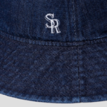 8 seconds Denim Embroidered Bucket Hat — Navy