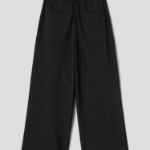 JUUN.J [CORE] Wrinkled Poly-Wool Easy Pants – Black