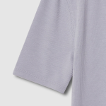 JAJU Ribbed Crop Short Sleeve T-Shirt – Light Grey