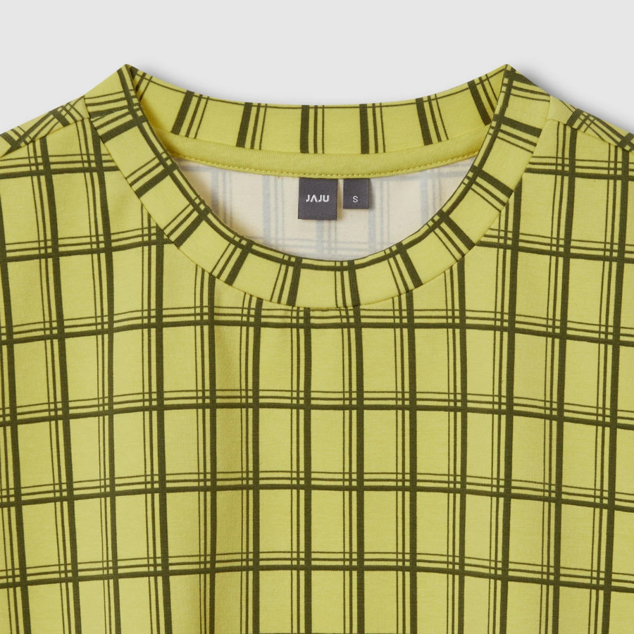 JAJU Check T-Shirt – Dark Yellow