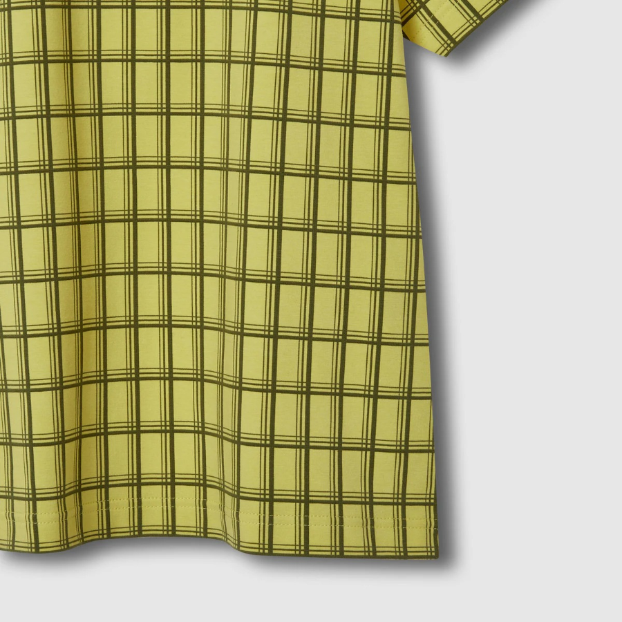 JAJU Check T-Shirt – Dark Yellow