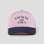 8 seconds Nylon Contrast Ball Cap — Light Pink