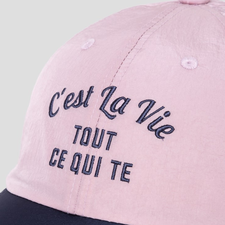 8 seconds Nylon Contrast Ball Cap — Light Pink