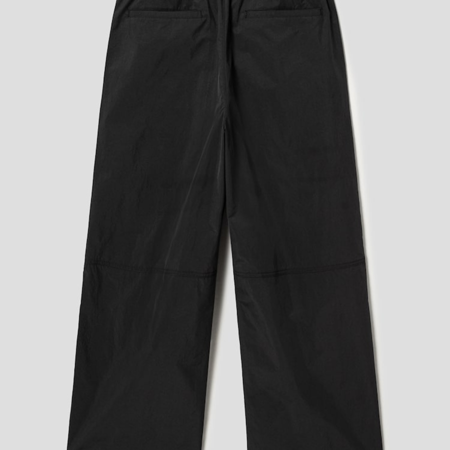JUUN.J Nylon Flare Full-Zip Pants – Black