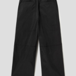 JUUN.J Nylon Flare Full-Zip Pants – Black
