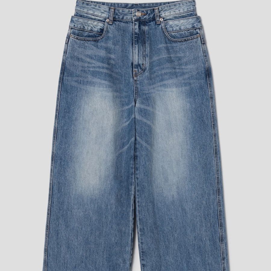 JUUN.J Denim Double Waist Pants – Sky Blue