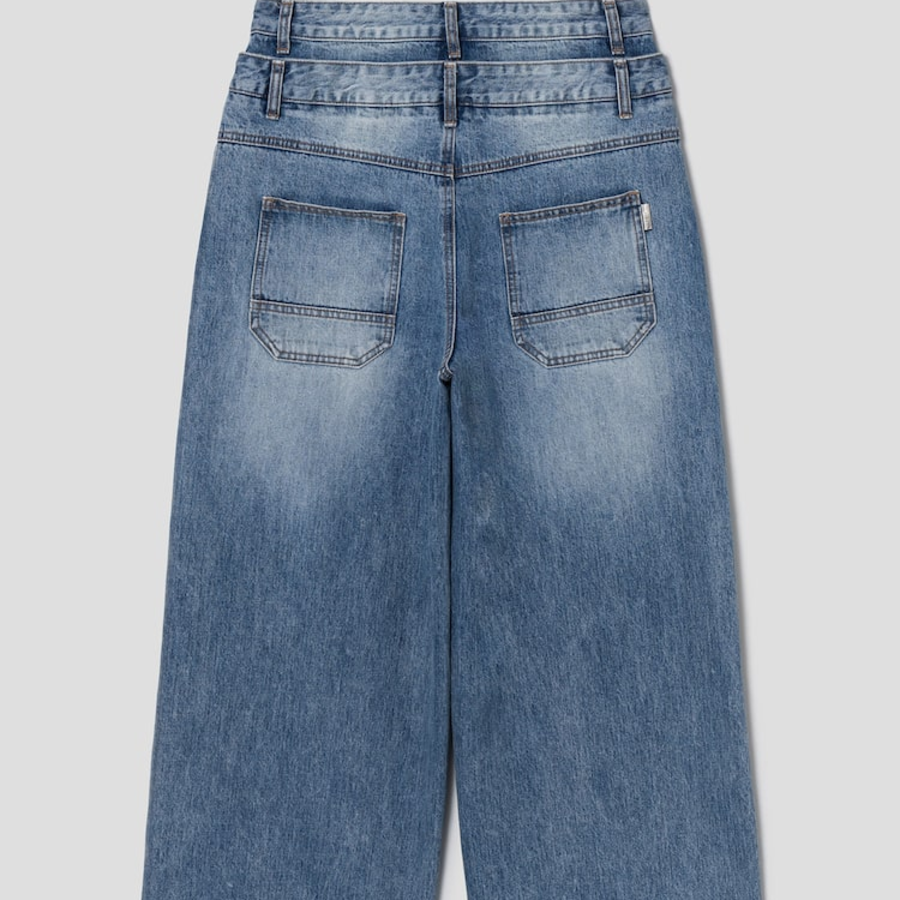 JUUN.J Denim Double Waist Pants – Sky Blue