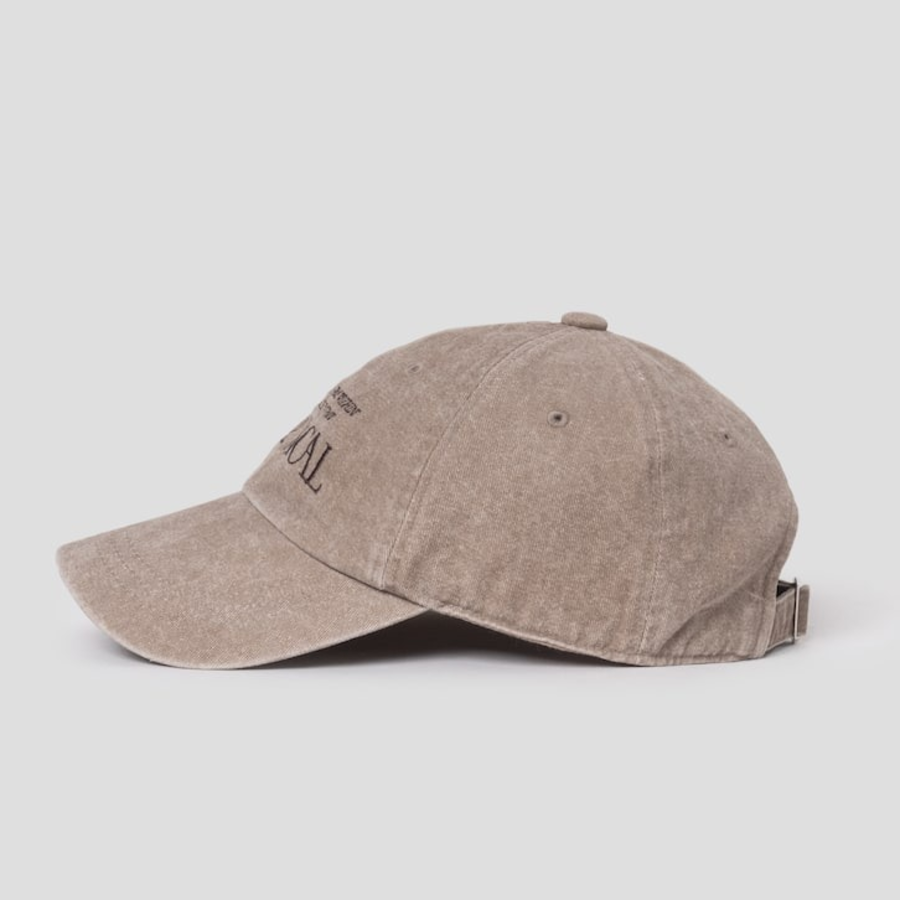 8 seconds Washed Cotton Ball Cap — Beige