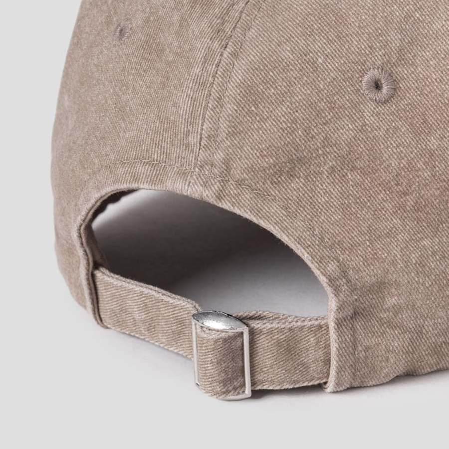 8 seconds Washed Cotton Ball Cap — Beige