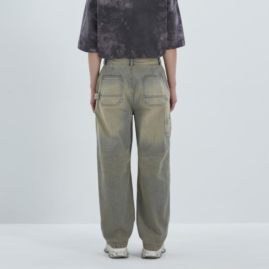 JUUN.J Denim Curved Pants – Blue