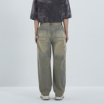 JUUN.J Denim Curved Pants – Blue