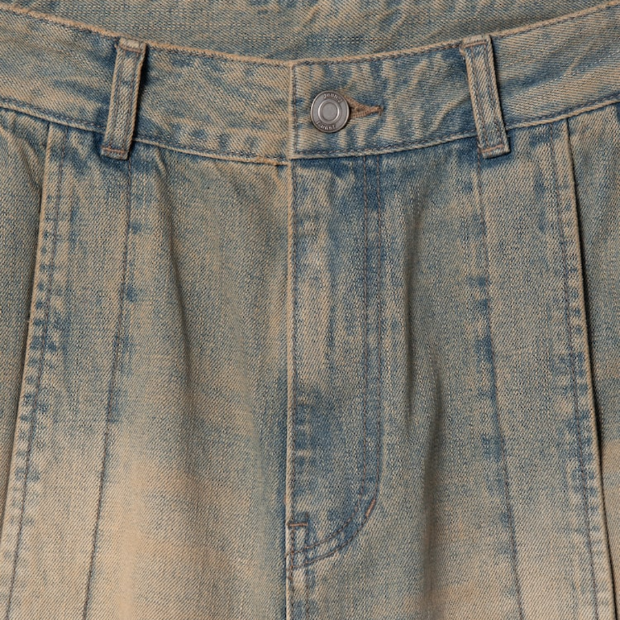 JUUN.J Denim Curved Pants – Blue