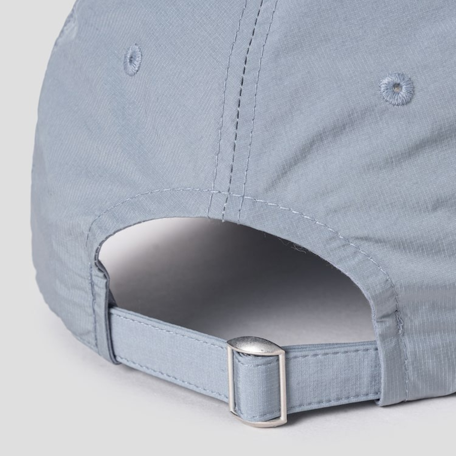 8 seconds Nylon Glow Lettering Ball Cap — Light Blue