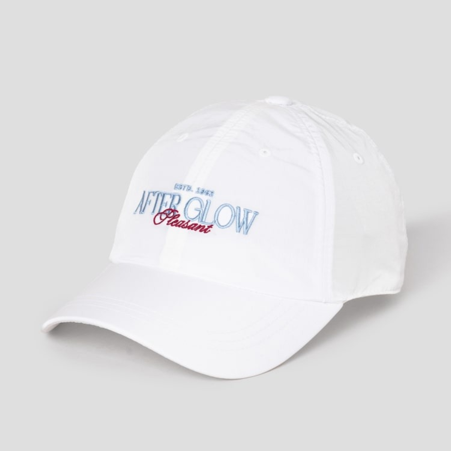 8 seconds Nylon Glow Lettering Ball Cap — White