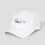 8 seconds Nylon Glow Lettering Ball Cap — White