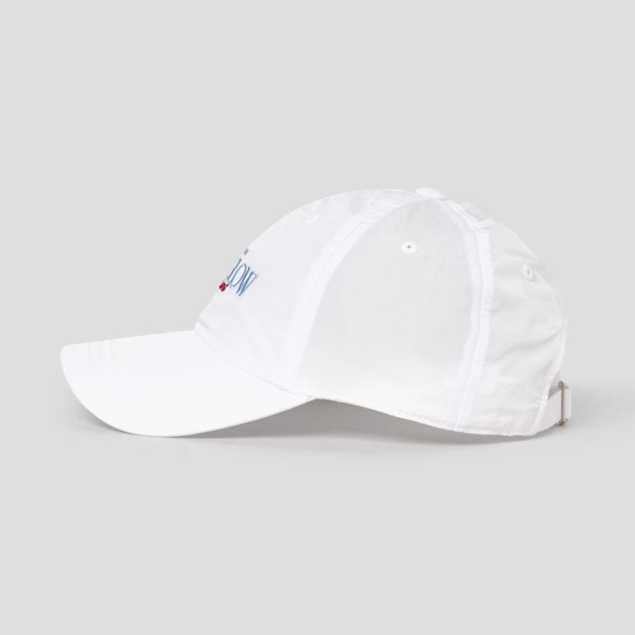 8 seconds Nylon Glow Lettering Ball Cap — White