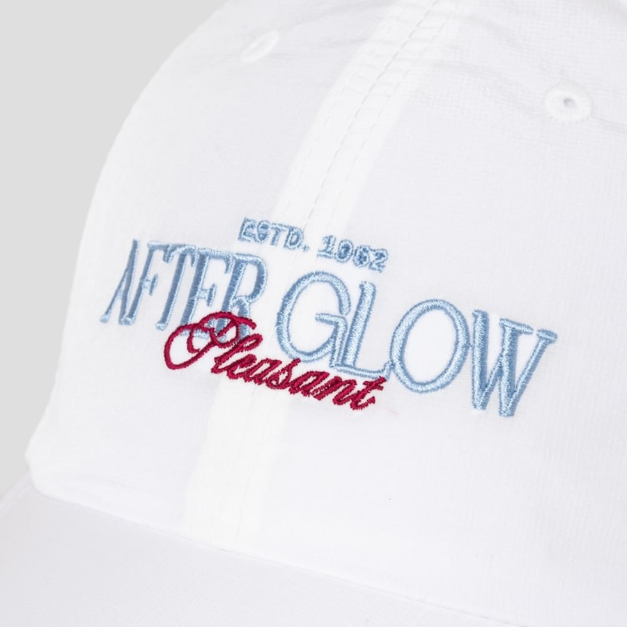 8 seconds Nylon Glow Lettering Ball Cap — White