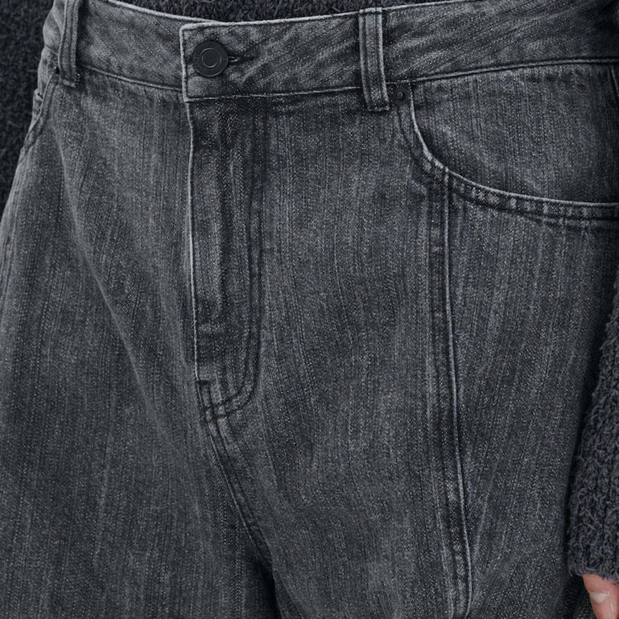 JUUN.J Denim Front Seam Pants – Grey