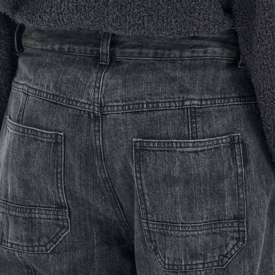 JUUN.J Denim Front Seam Pants – Grey