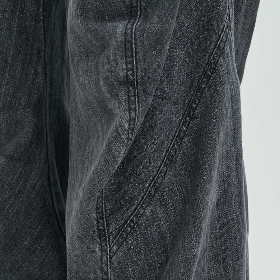 JUUN.J Denim Front Seam Pants – Grey