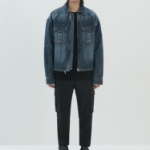 JUUN.J Velvet Denim Combination Jumpsuit – Blue