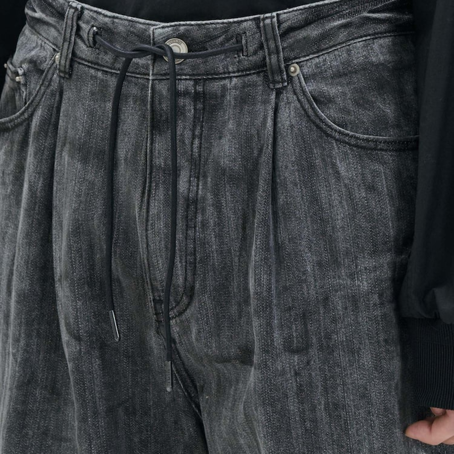 JUUN.J Denim Wide Pants – Grey