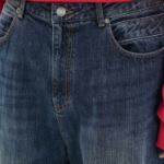 JUUN.J Denim Double Waist Pants – Blue