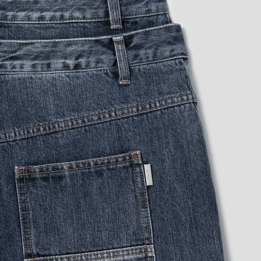 JUUN.J Denim Double Waist Pants – Blue