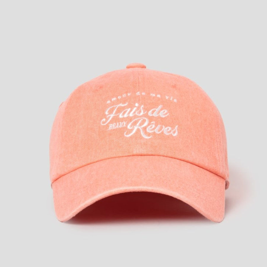 8 seconds Summer Washed Ball Cap — Salmon