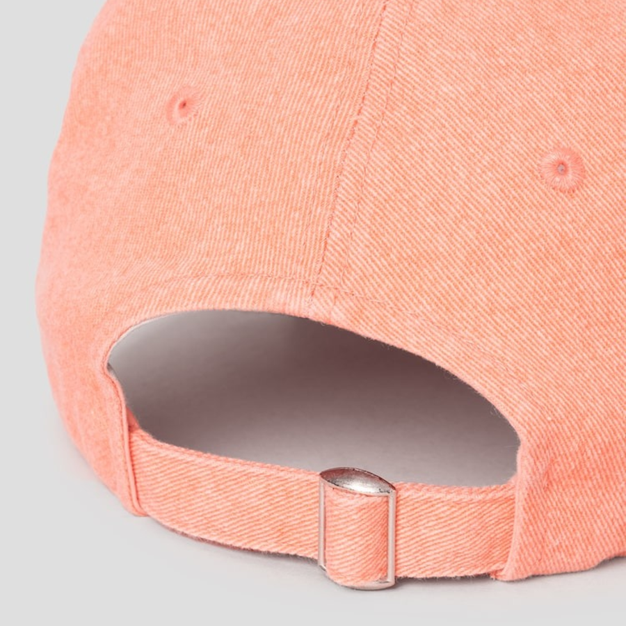 8 seconds Summer Washed Ball Cap — Salmon
