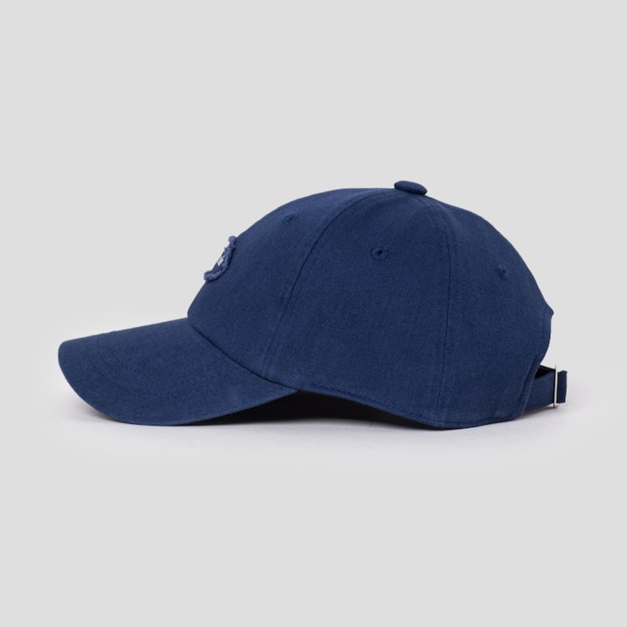 8 seconds Raw-Edge Wappen Ball Cap — Navy