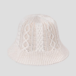 8 seconds Knit Cable Bucket Hat — Ivory
