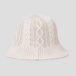 8 seconds Knit Cable Bucket Hat — Ivory