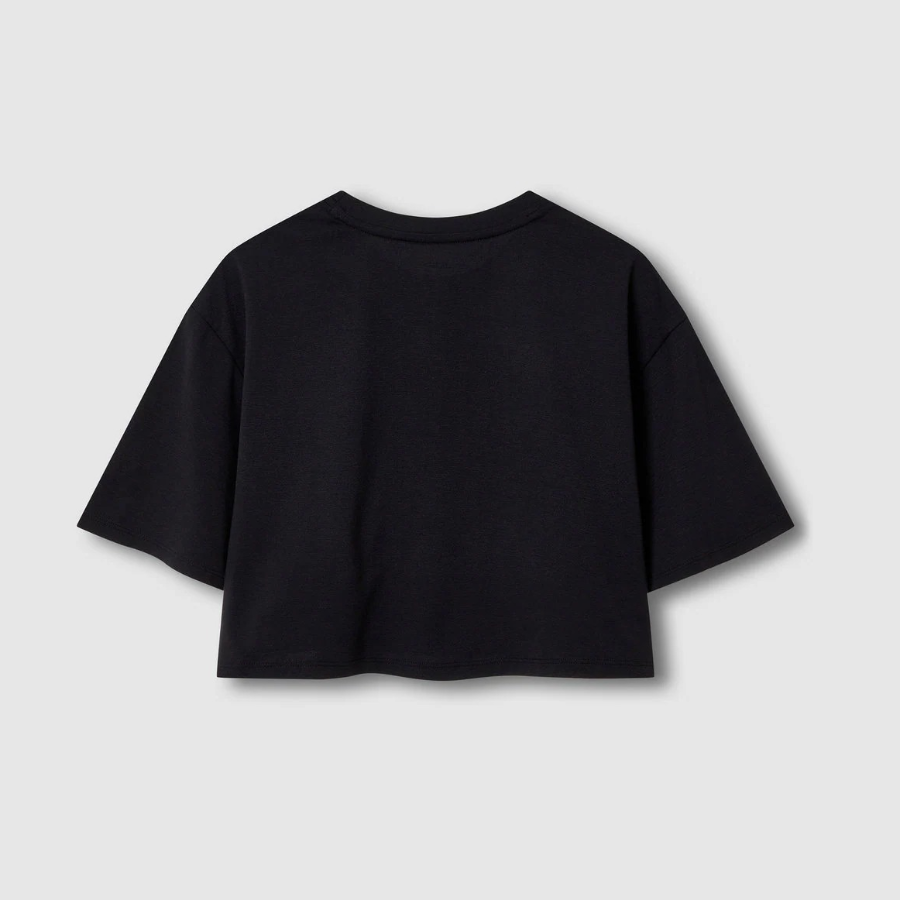 JAJU Sorona Crop Short Sleeve T-Shirt – Black