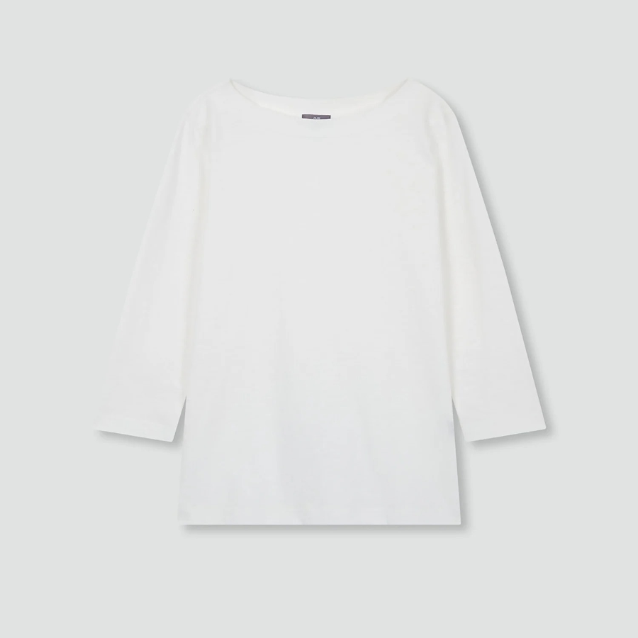 JAJU Slub 7bu T-Shirt – White