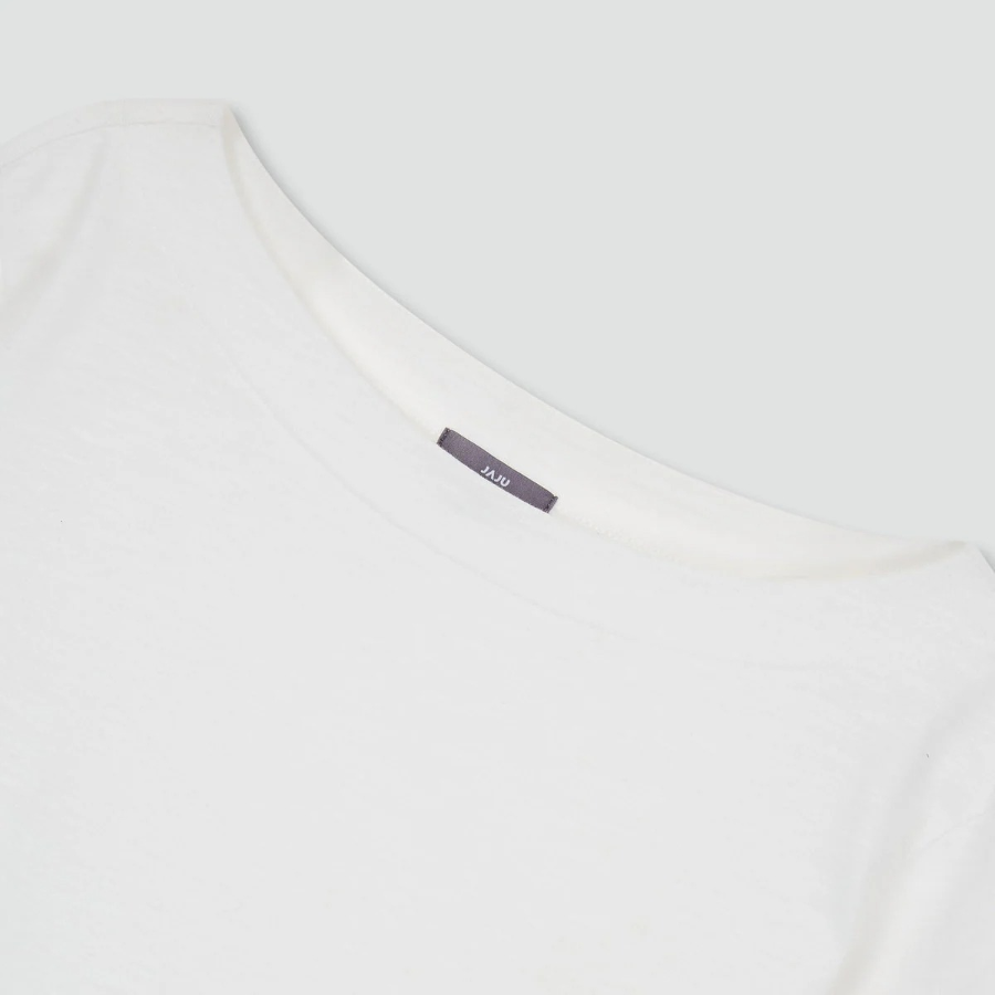 JAJU Slub 7bu T-Shirt – White
