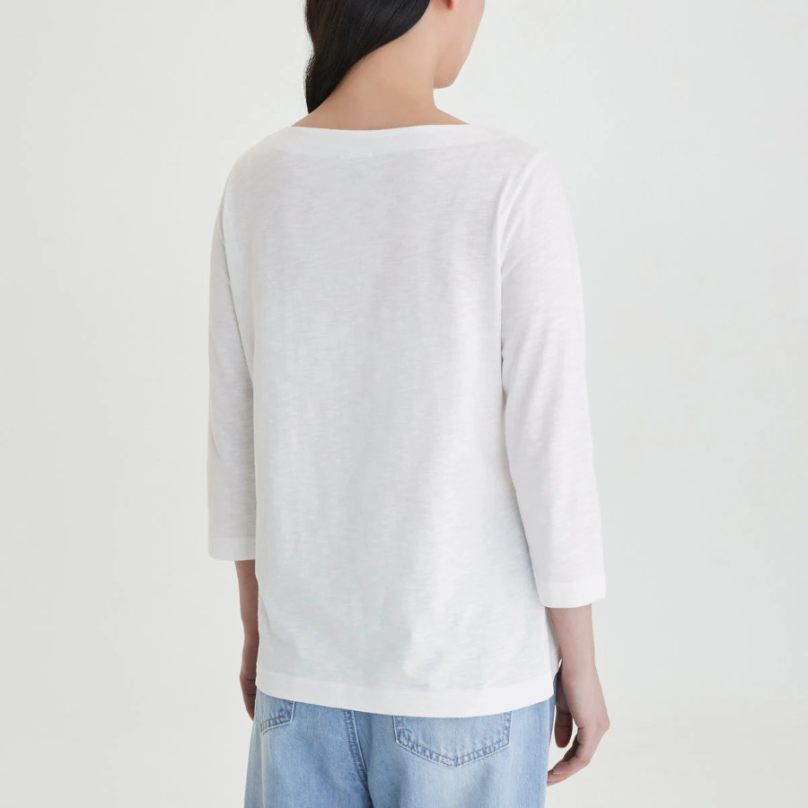 JAJU Slub 7bu T-Shirt – White