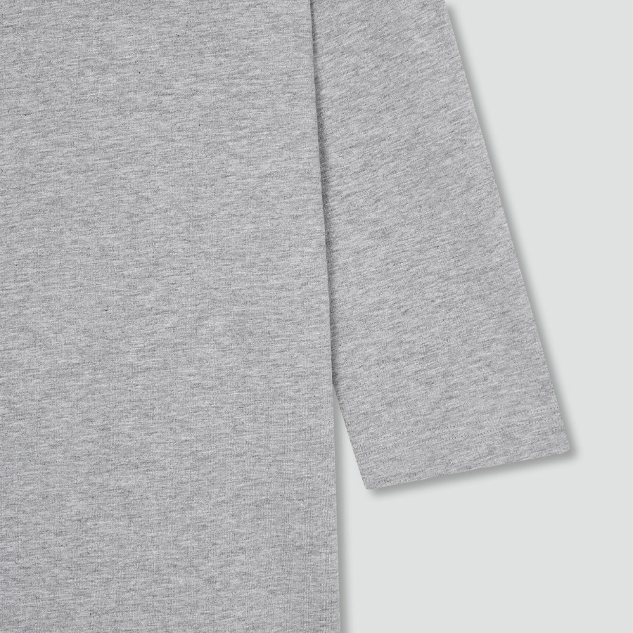 JAJU Slub 7bu T-Shirt – Melange Grey