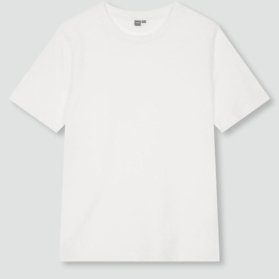 JAJU Slub Short Sleeve T-Shirt – White