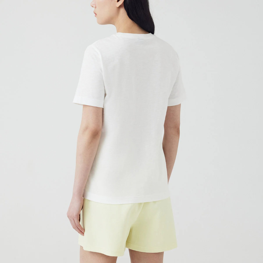 JAJU Slub Short Sleeve T-Shirt – White