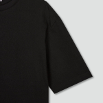 JAJU Smart Cotton Loose Fit 5bu T-Shirt – Black