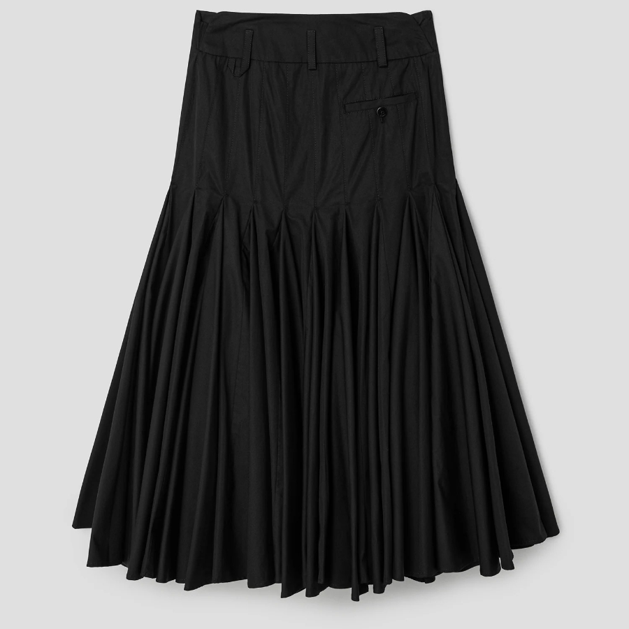 JACQUEMUS La Jupe Agave — Black