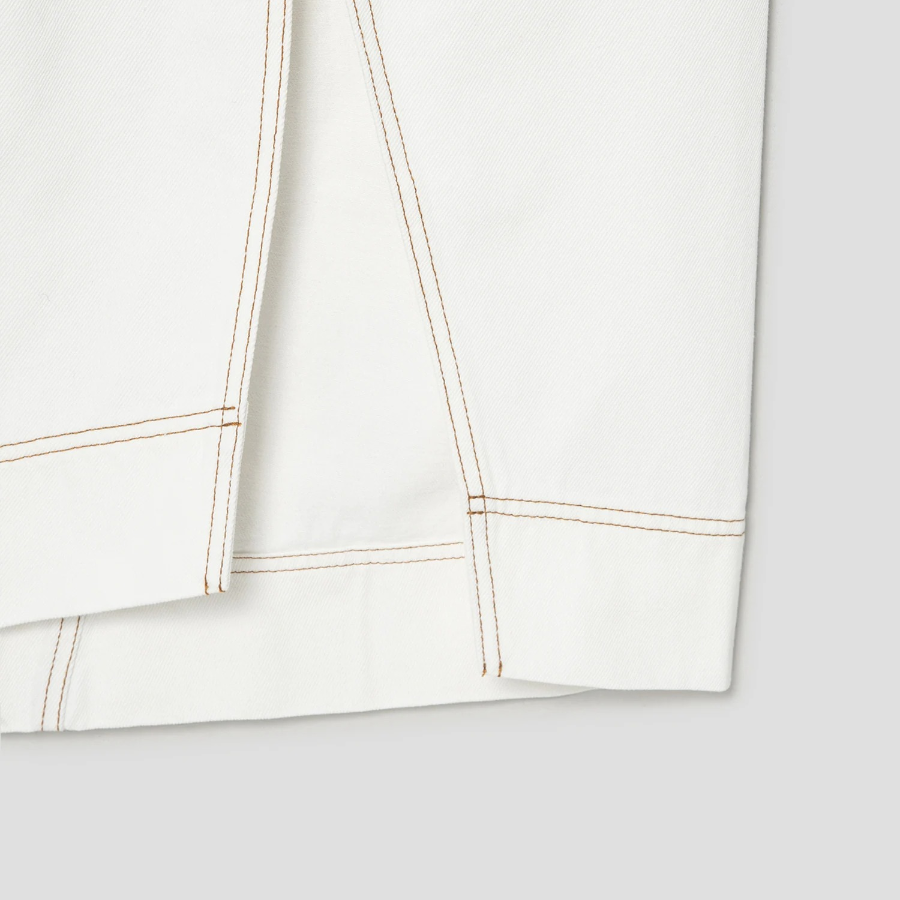 JACQUEMUS La Jupe De-Nîmes — Off-White/Tabac