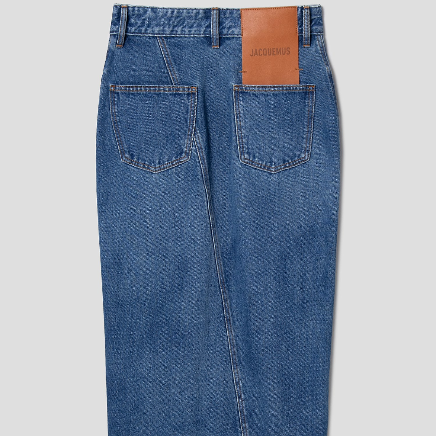 JACQUEMUS La Jupe De-Nîmes — Blue/Tabac