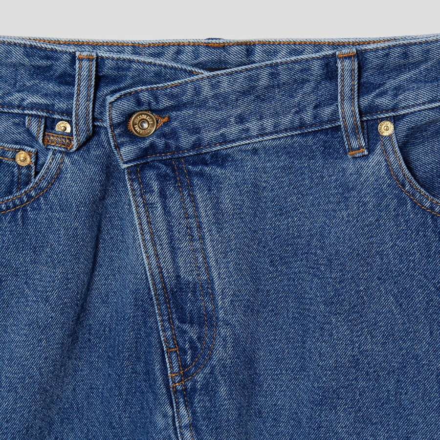 JACQUEMUS La Jupe De-Nîmes — Blue/Tabac