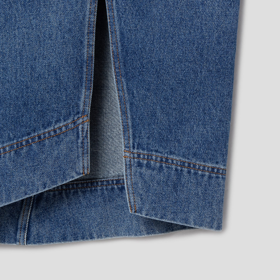 JACQUEMUS La Jupe De-Nîmes — Blue/Tabac