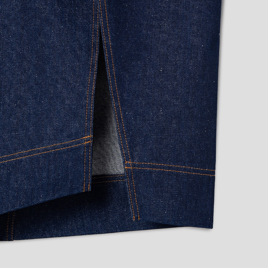 JACQUEMUS La Jupe De-Nîmes — Navy/Tabac